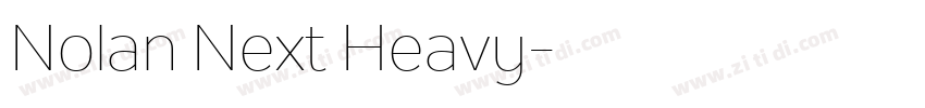 Nolan Next Heavy字体转换